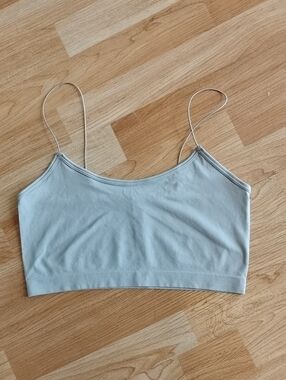 Garage Gray Spaghetti Strap Crop Camisole